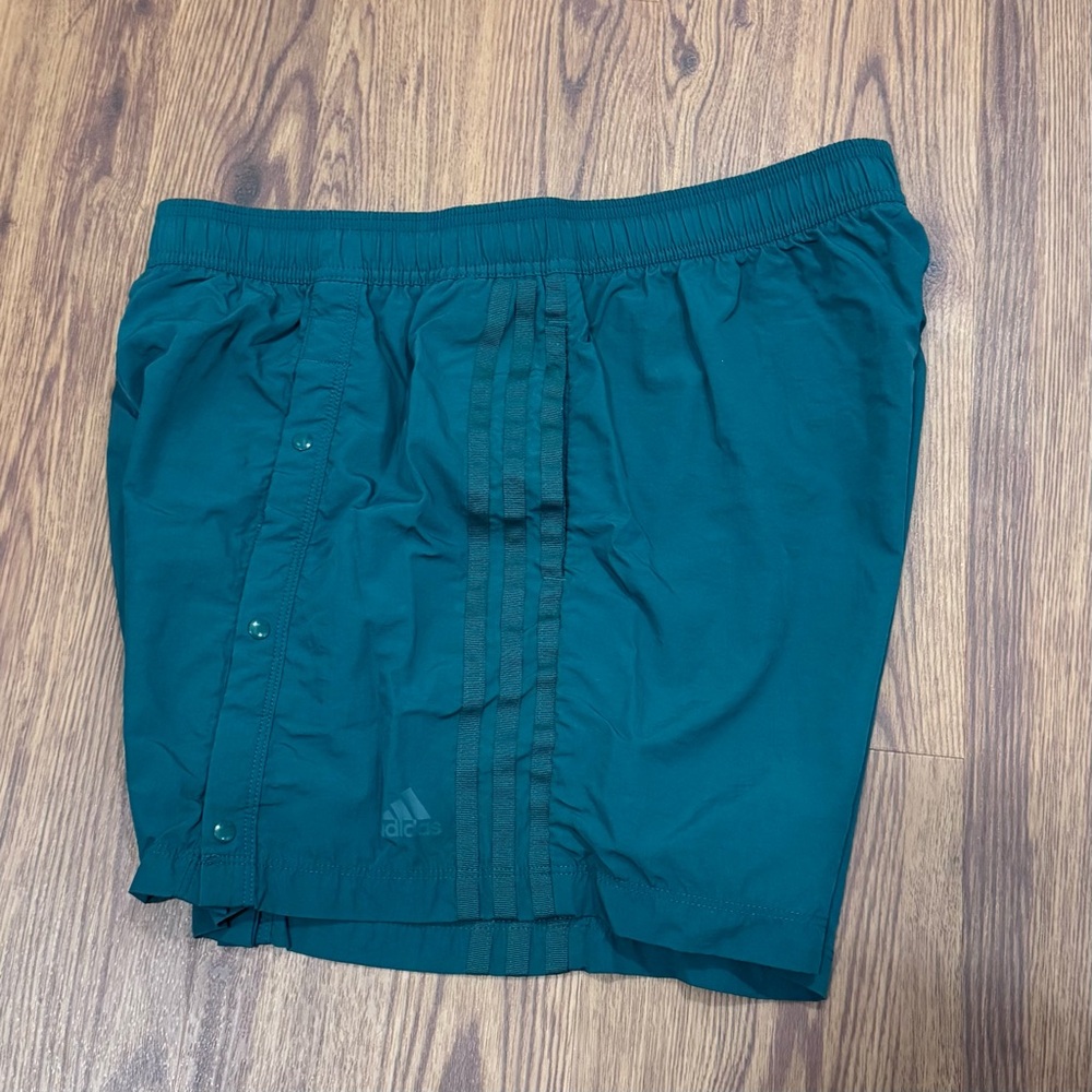 Adidas Green Snap-Button Shorts - Picture 4 of 7